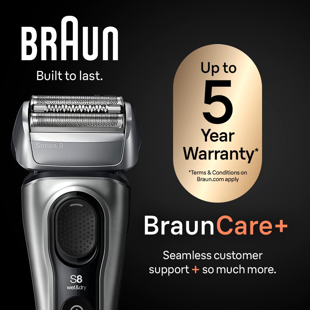 【kxcdo497 】Braun series 8 8365cc Braun Electric Razor for Men, Series 8 8457cc Electric Foil Shaver